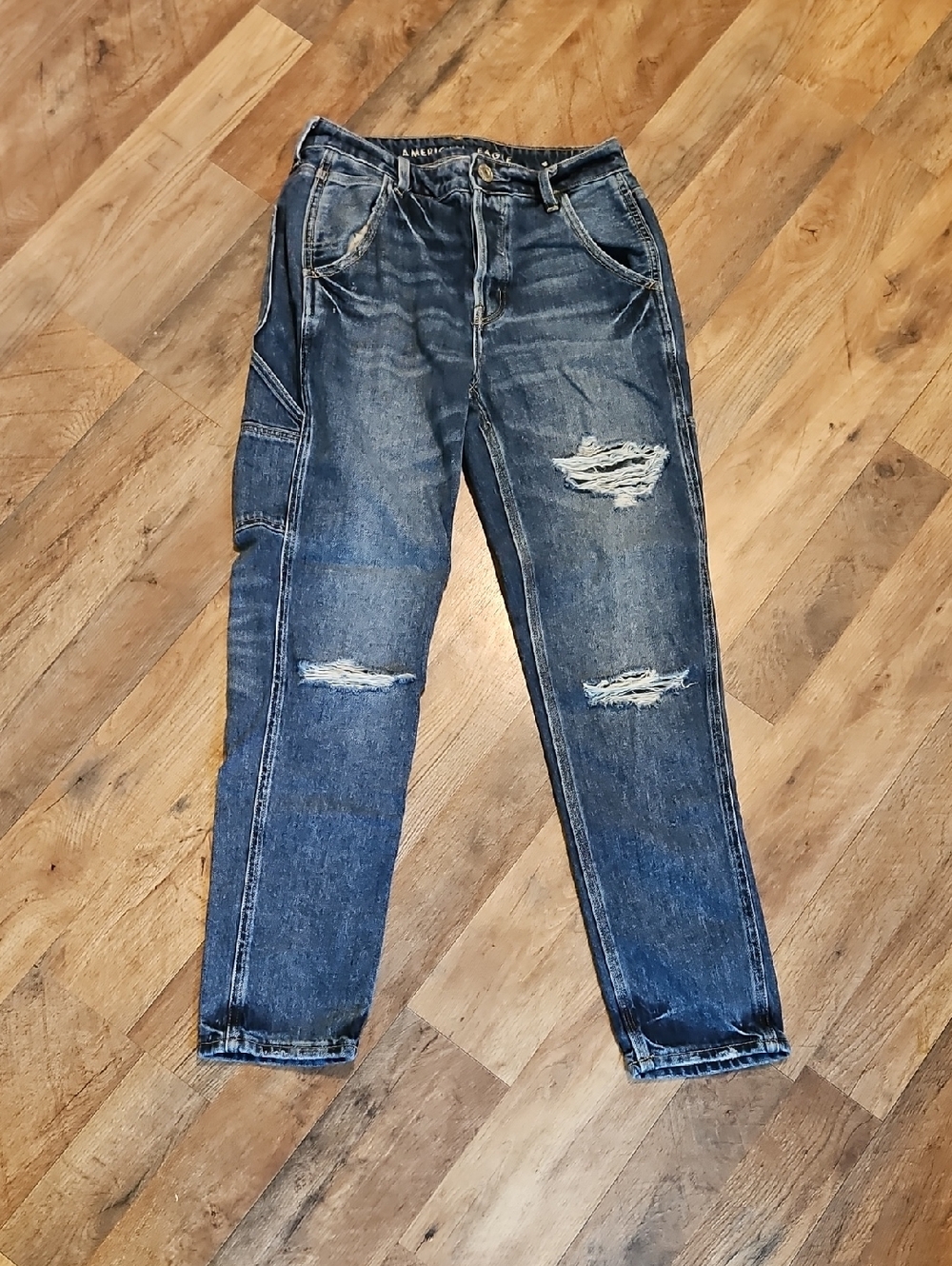 👖American Eagle Outfitters Hi Rise TOMGIRL Jeans with Button Fly